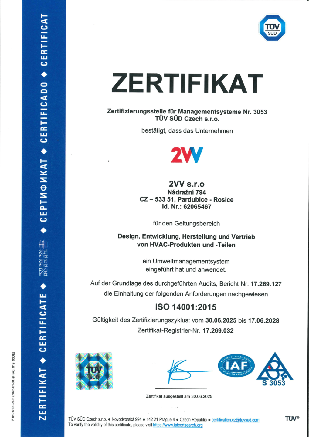 Zertifikat ISO 14001